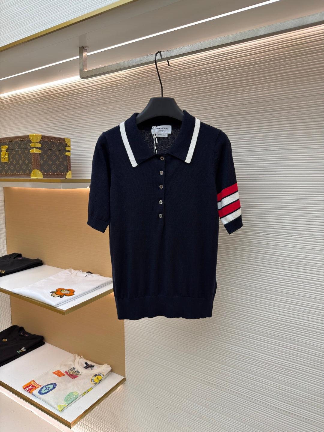 THOM 26S SHORT-SLEEVED KNIT POLO SHIRT STYLE 149