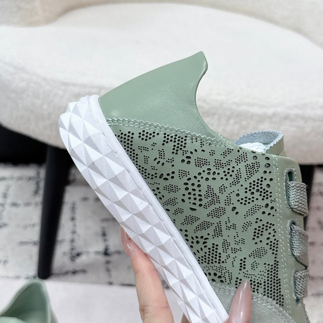 JIMMY CHOO 26S SNEAKERS IN SAGE GREEN SUEDE