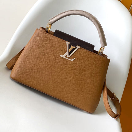 LV 26S CAPUCINES BAG 31 IN BROWN TAURILLON CALFSKIN