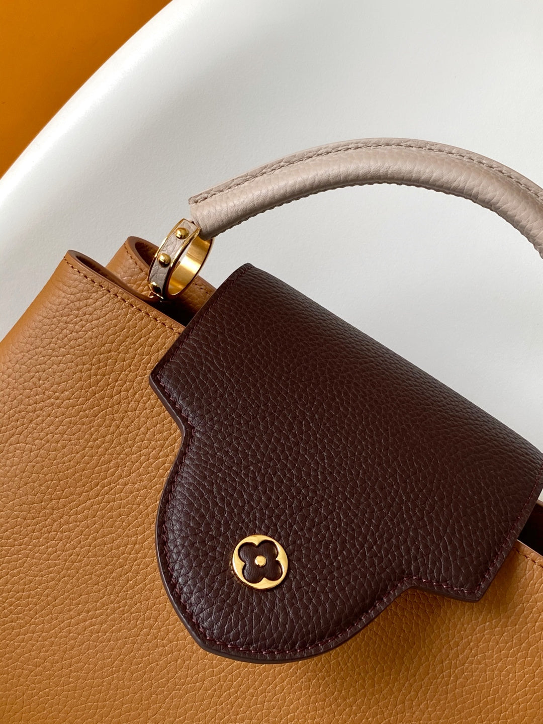 LV 26S CAPUCINES BAG 31 IN BROWN TAURILLON CALFSKIN