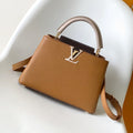 LV 26S CAPUCINES BAG 27 IN BROWN TAURILLON CALFSKIN