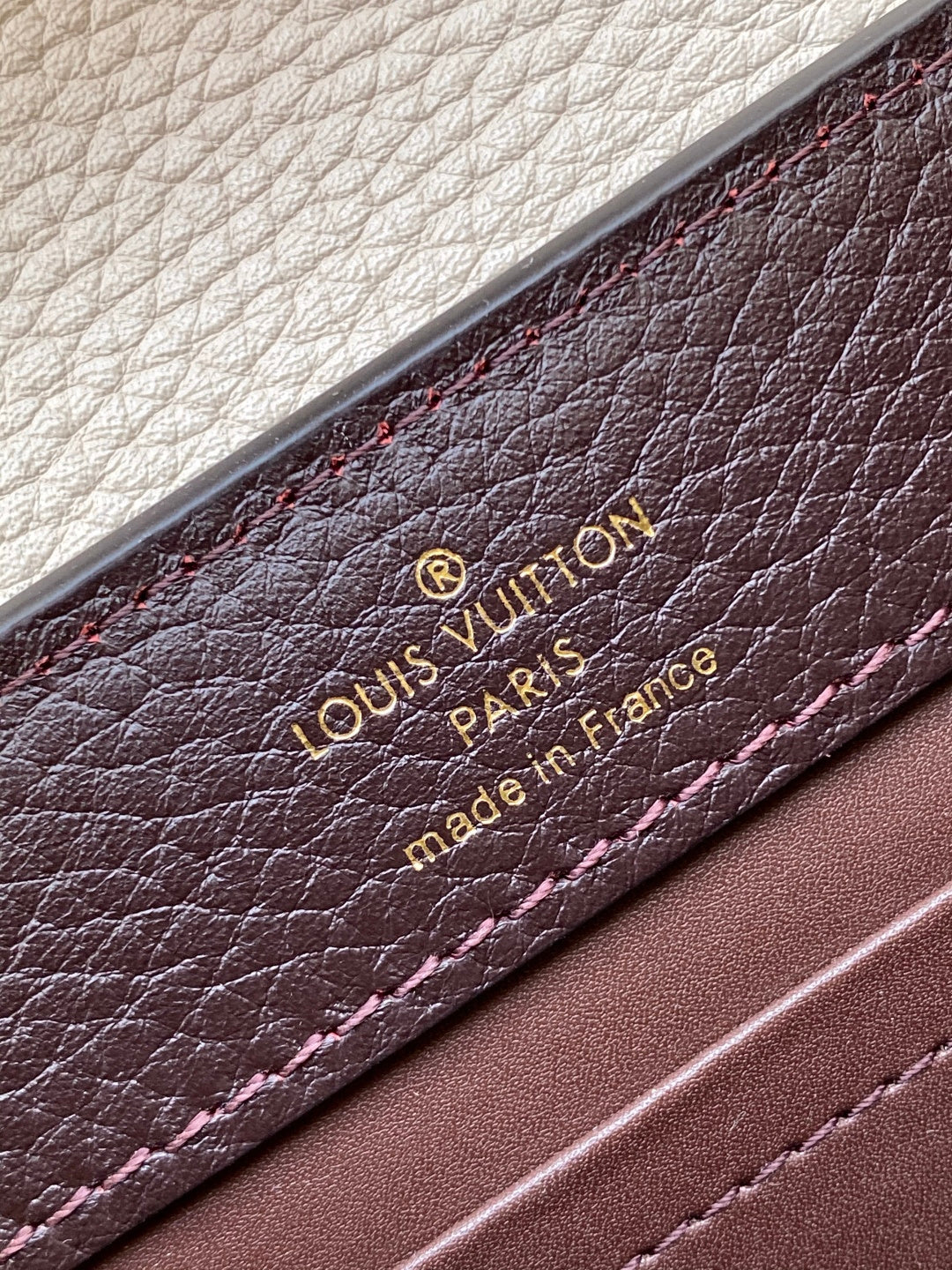 LV 26S CAPUCINES BAG 21 IN REDDISH BROWN TAURILLON CALFSKIN