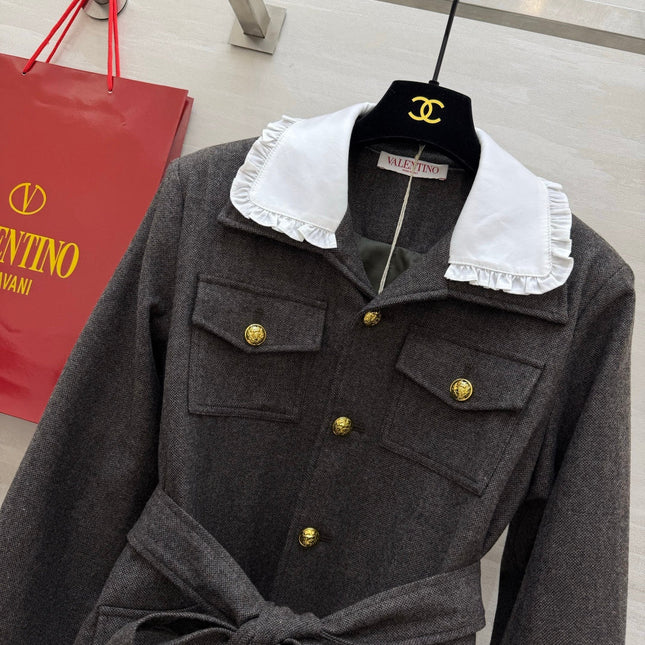 VALENTINO 26S PETER PAN COLLAR JACKET 129