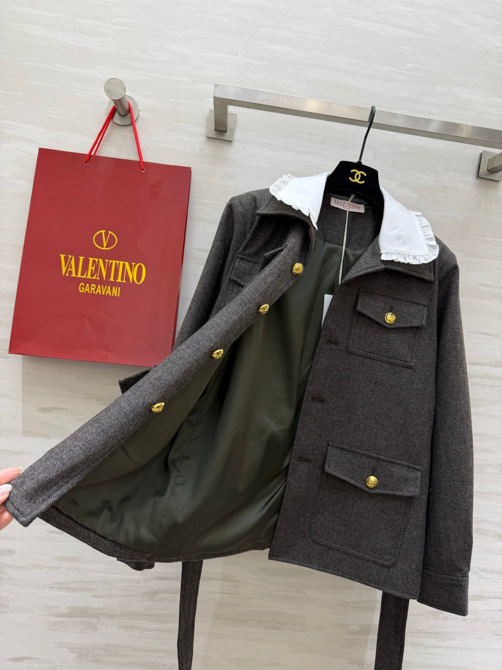 VALENTINO 26S PETER PAN COLLAR JACKET 129