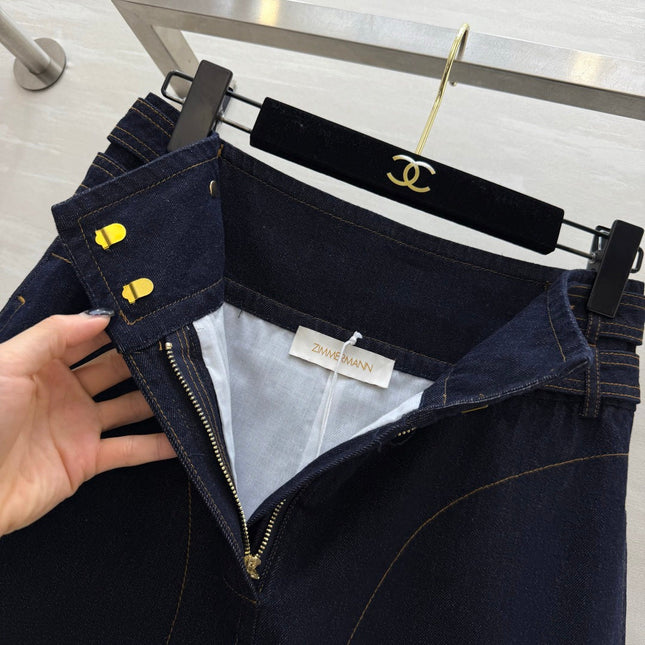 ZIMMERMANN 26S DENIM SKIRT STYLE 40