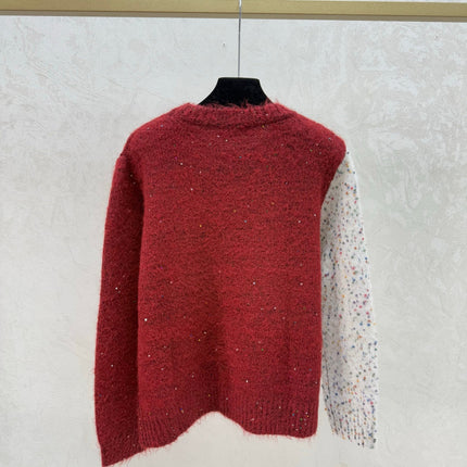 DIOR 25S LONG-SLEEVE KNIT CREWNECK SWEATER 639