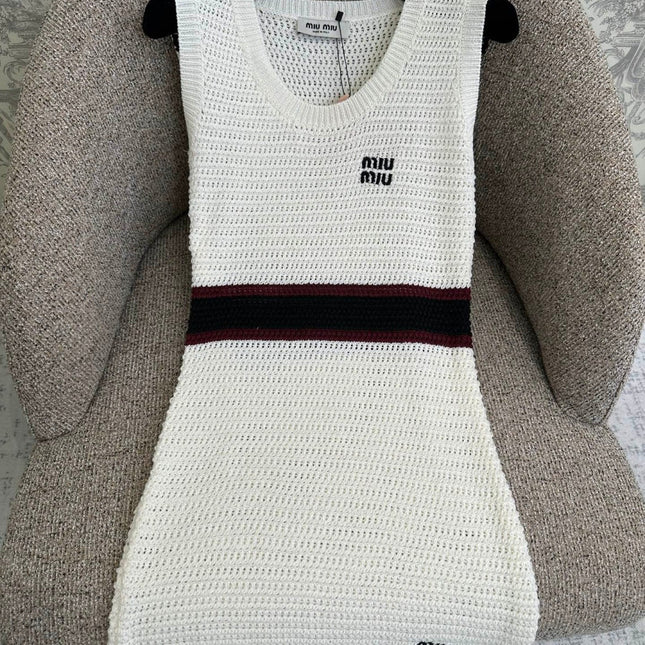 MIUMIU 26S SLEEVELESS KNIT DRESS STYLE 1110