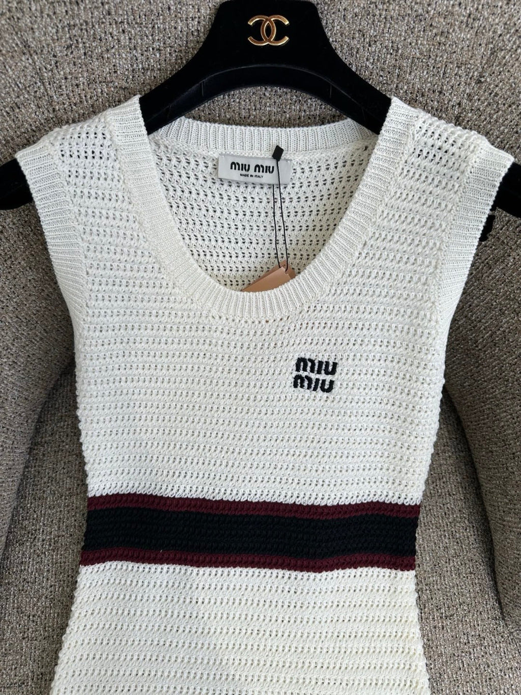 MIUMIU 26S SLEEVELESS KNIT DRESS STYLE 1110