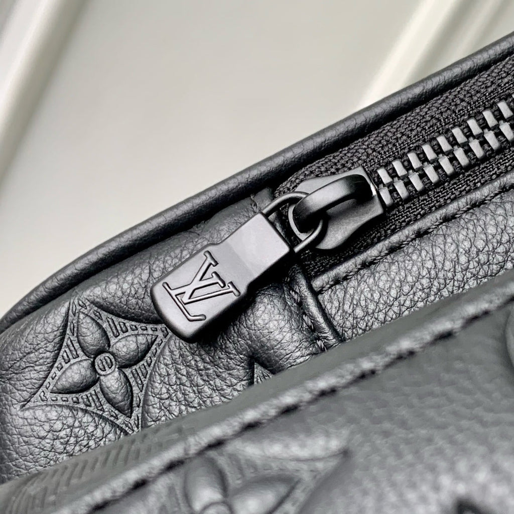 HOBO CARGO 35 IN BLACK MONOGRAM SHADOW CALFSKIN