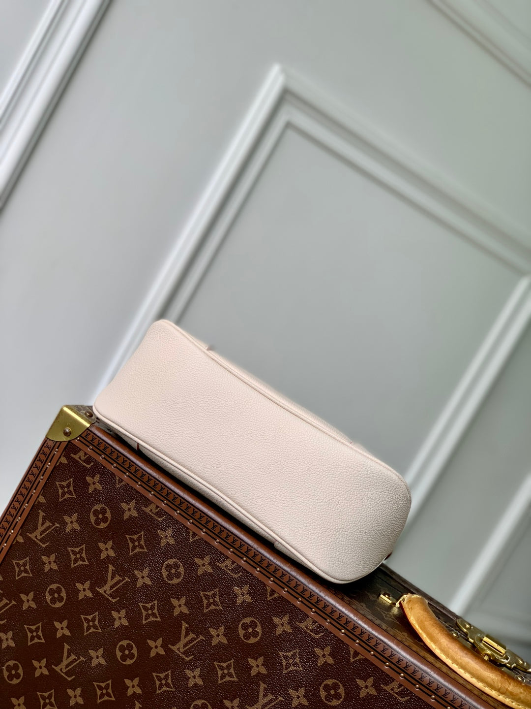 BOULOGNE 29 IN LIGHT PINK MONOGRAM EMPREINTE CANVAS GOLD HARDWARE