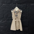 SLEEVELESS DRESS WITH SCARF 265951
