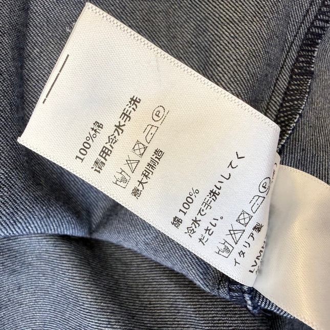 CELINE 26S LONG SHORT SLEEVE DENIM DRESS 367
