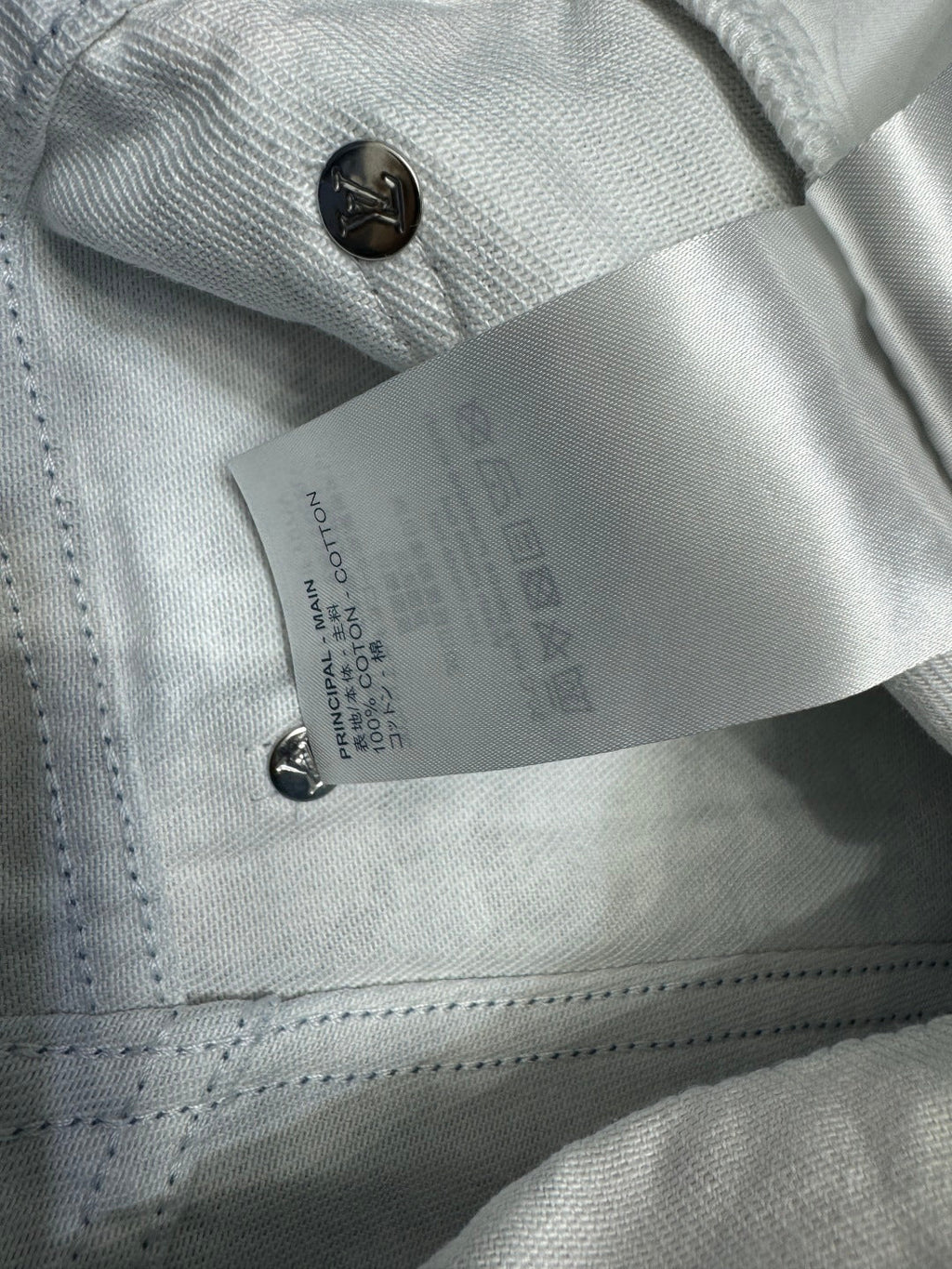 LV 25S PRINTED DENIM SHORTS 264196