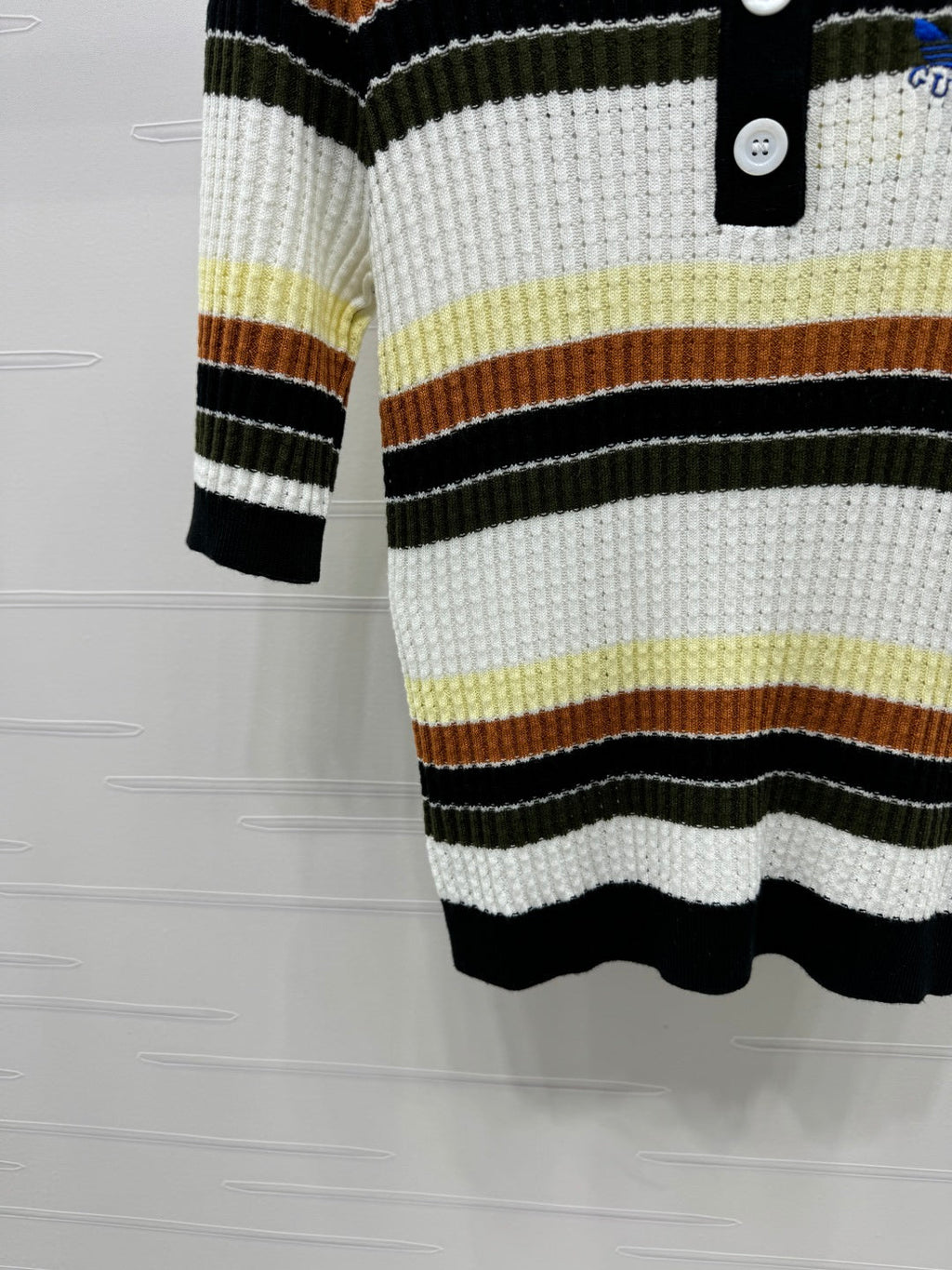 GUCCI 25S SHORT SLEEVE STRIPED POLO SHIRT 264080
