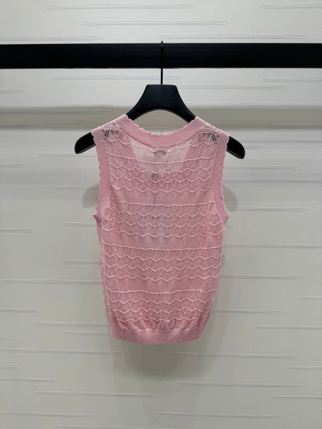 CHANEL 25S HOLLOW KNIT VEST 264158