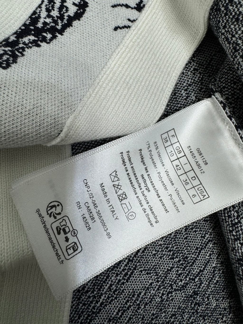 DIOR JACQUARD KNIT CARDIGAN 274879