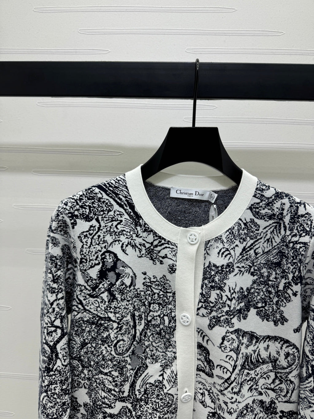 DIOR JACQUARD KNIT CARDIGAN 274879