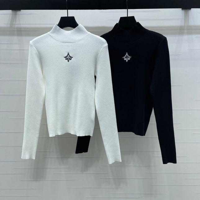 LV 25S LOGO-EMBROIDERED SWEATER 0088