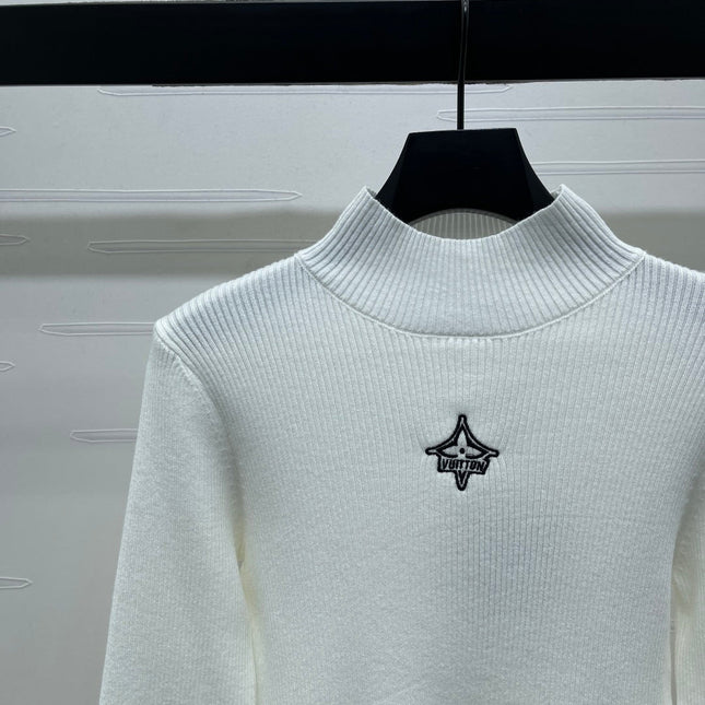 LV 25S LOGO-EMBROIDERED SWEATER 0088