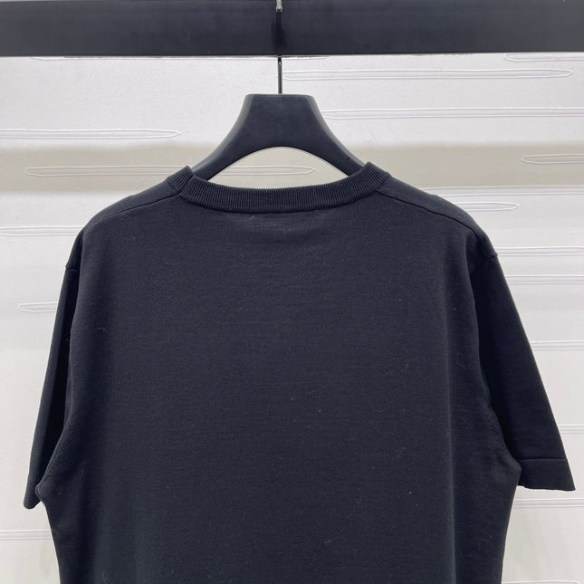 LV 25S SHORT-SLEEVE CREW NECK SWEATER 0089