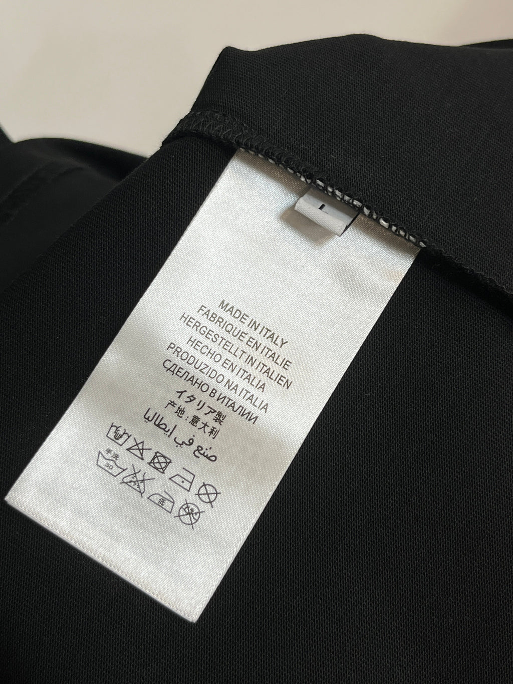LV BLACK PURE COTTON T-SHIRT 238902