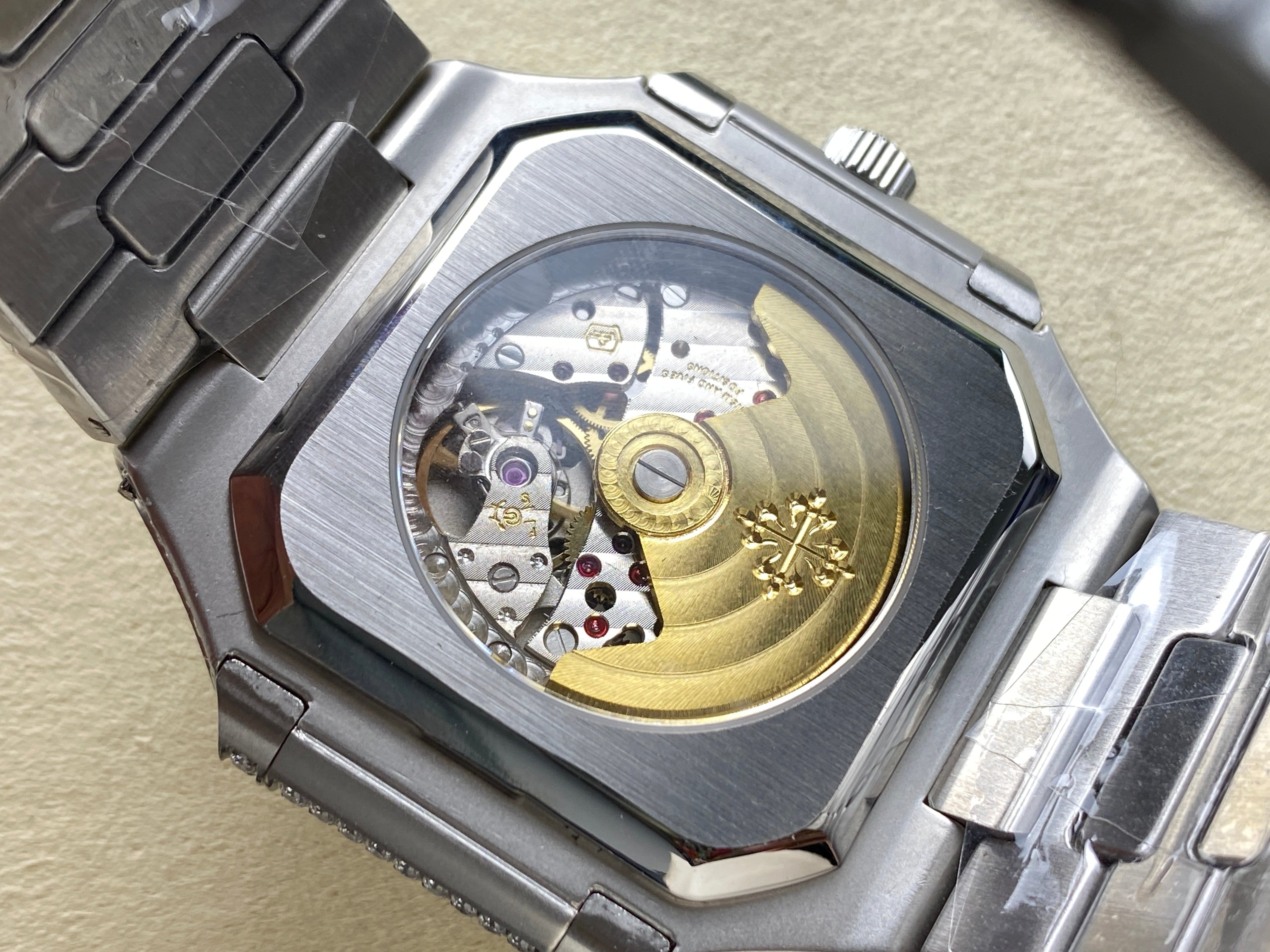 CUBITUS AUTOMATIC ALL STEEL ATTACHED DIAMOND CERULEAN BLUE DIAL