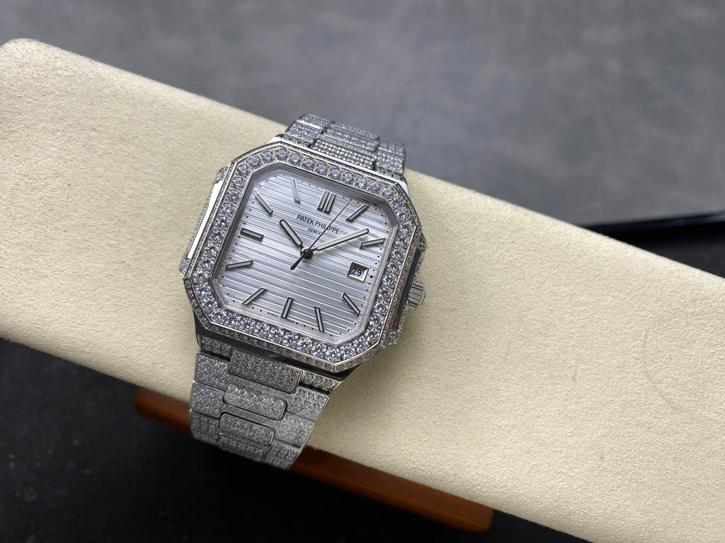 CUBITUS AUTOMATIC ALL STEEL ATTACHED DIAMOND SILVER DIAL