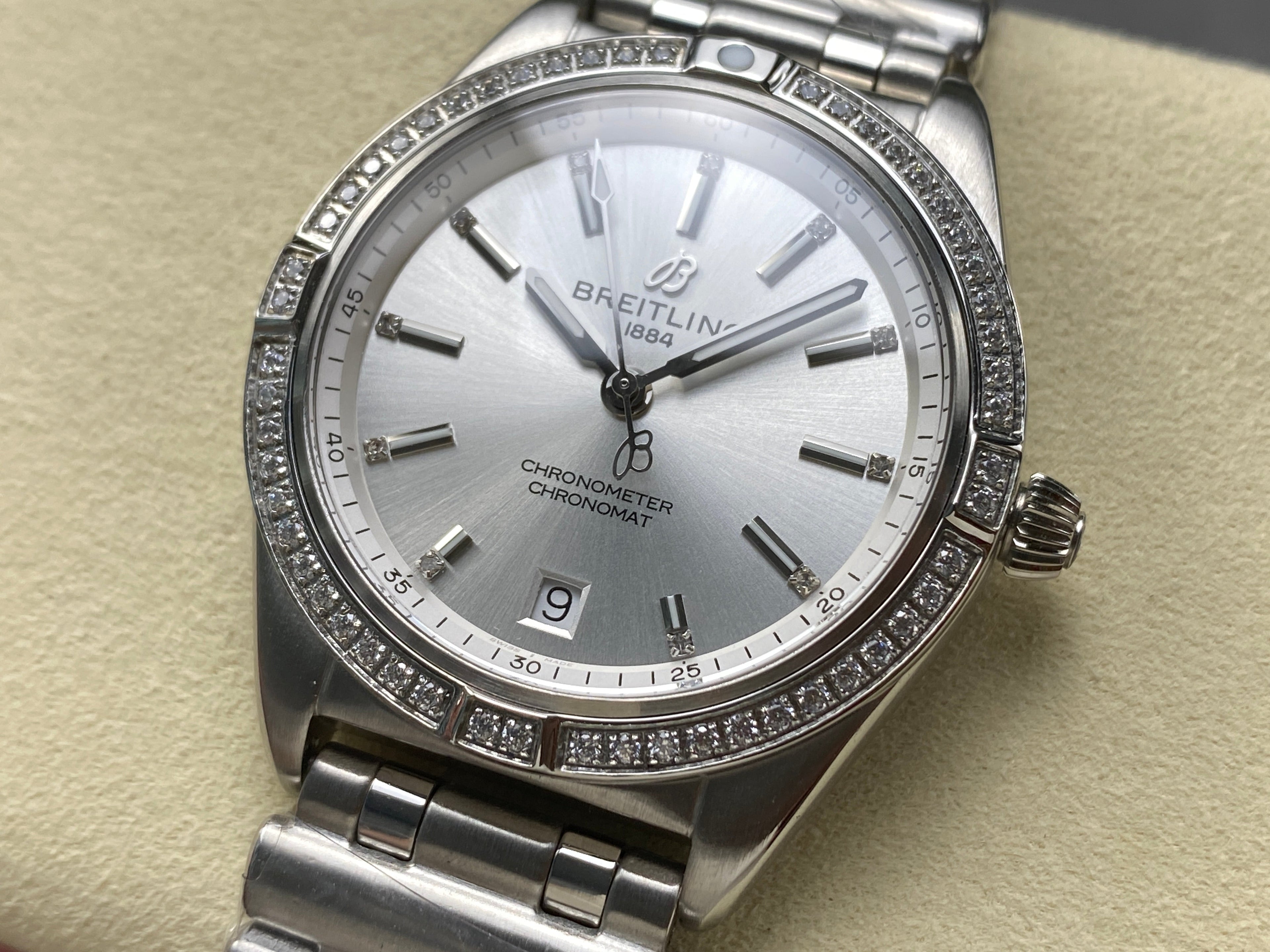 CHRONOMAT AUTOMATIC 36 BEZEL ATTACHED DIAMOND ALL STEEL