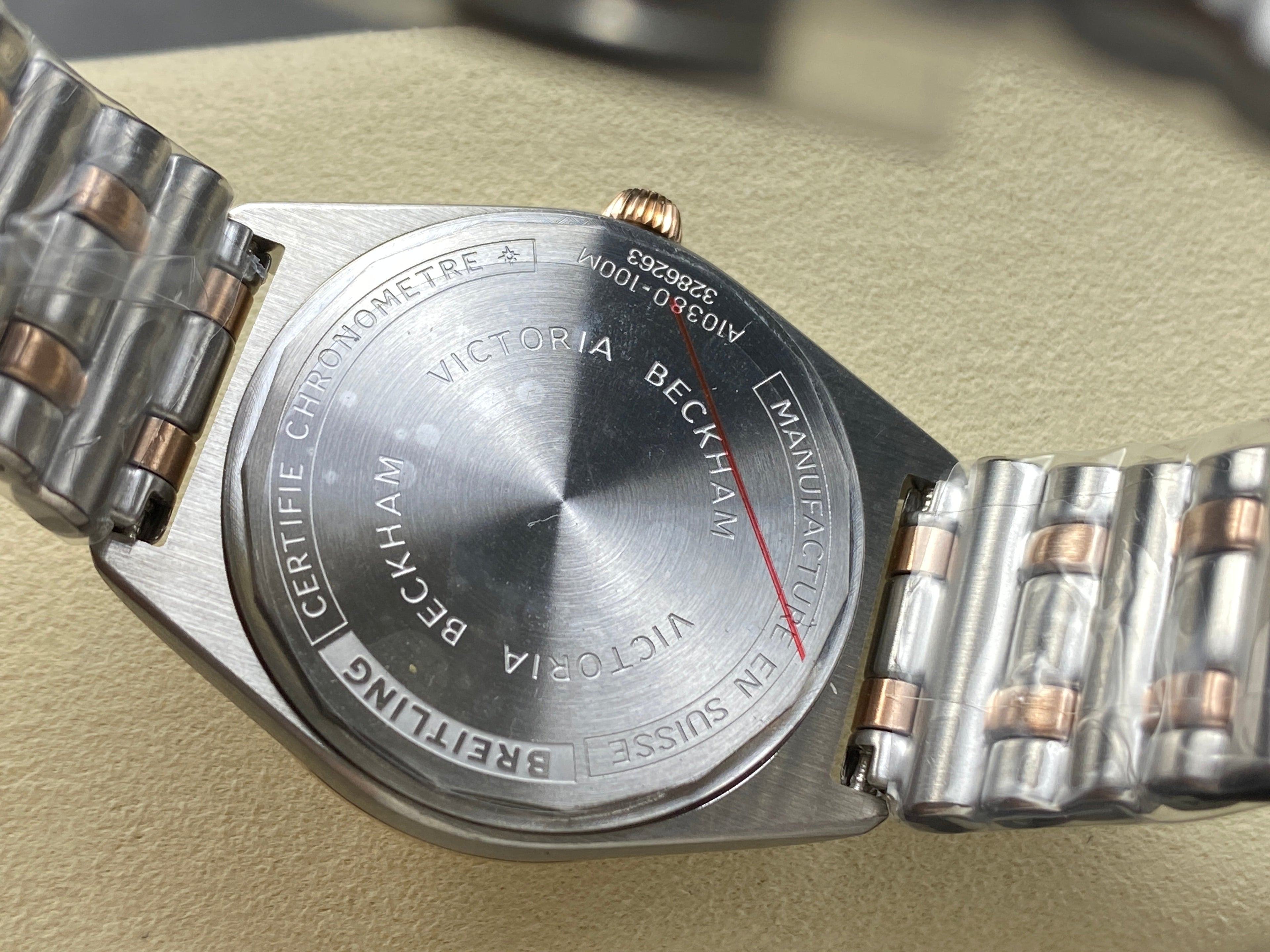 CHRONOMAT AUTOMATIC 36 RED GOLD AND STEEL CASE MOTHER OF PEARL DIAL