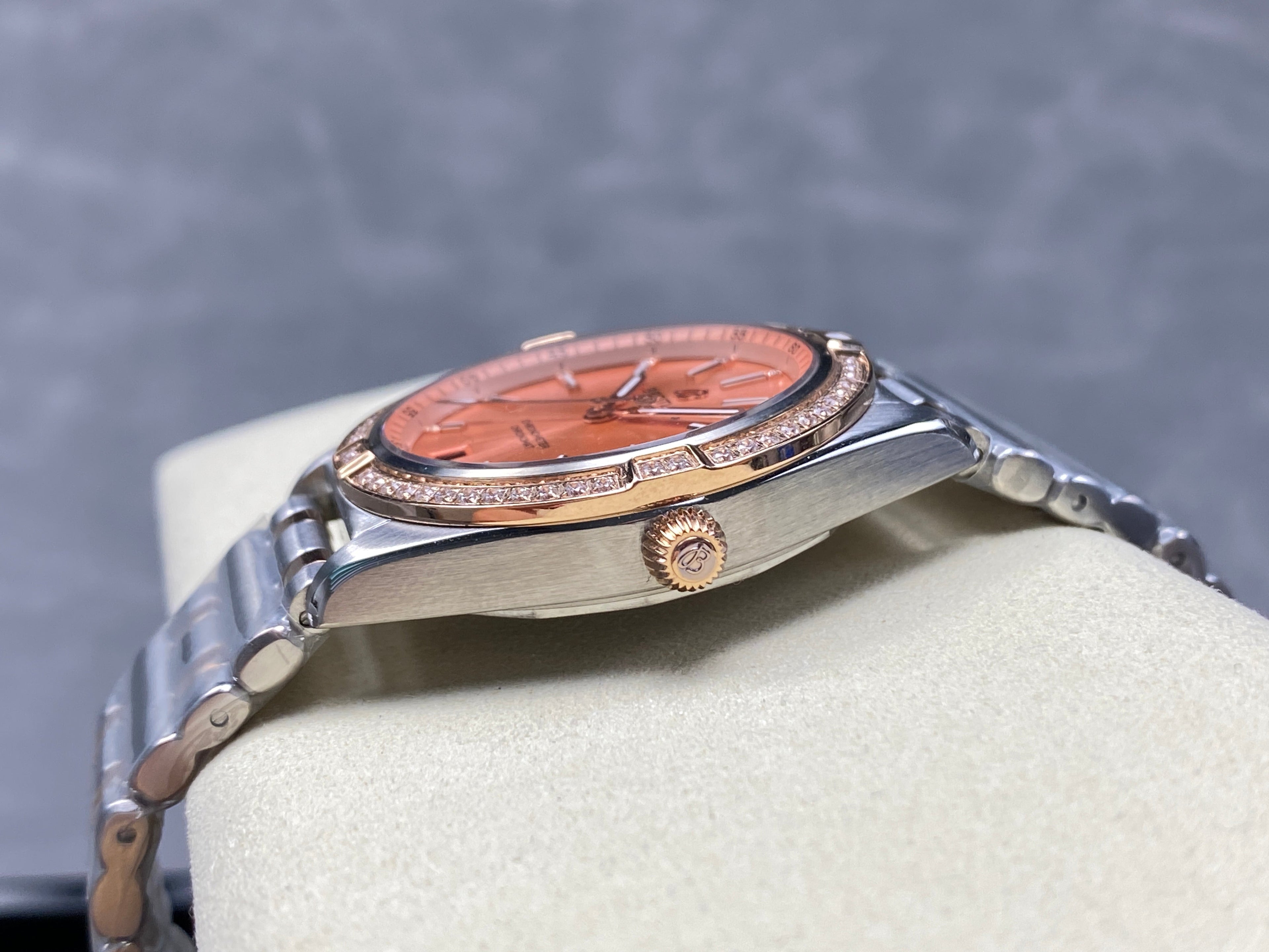CHRONOMAT AUTOMATIC 36 RED GOLD AND STEEL CASE PINK DIAL