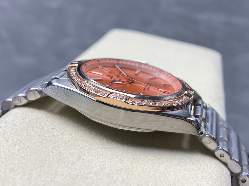 CHRONOMAT AUTOMATIC 36 RED GOLD AND STEEL CASE PINK DIAL