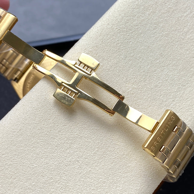 CHRONOMAT AUTOMATIC 36 VICTORIA BECKHAM YELLOW GOLD CASE SAND DIAL