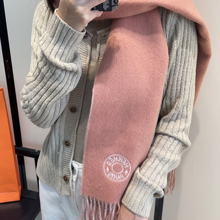 HERMES 25S SCARF 190 IN CASHMERE 854621