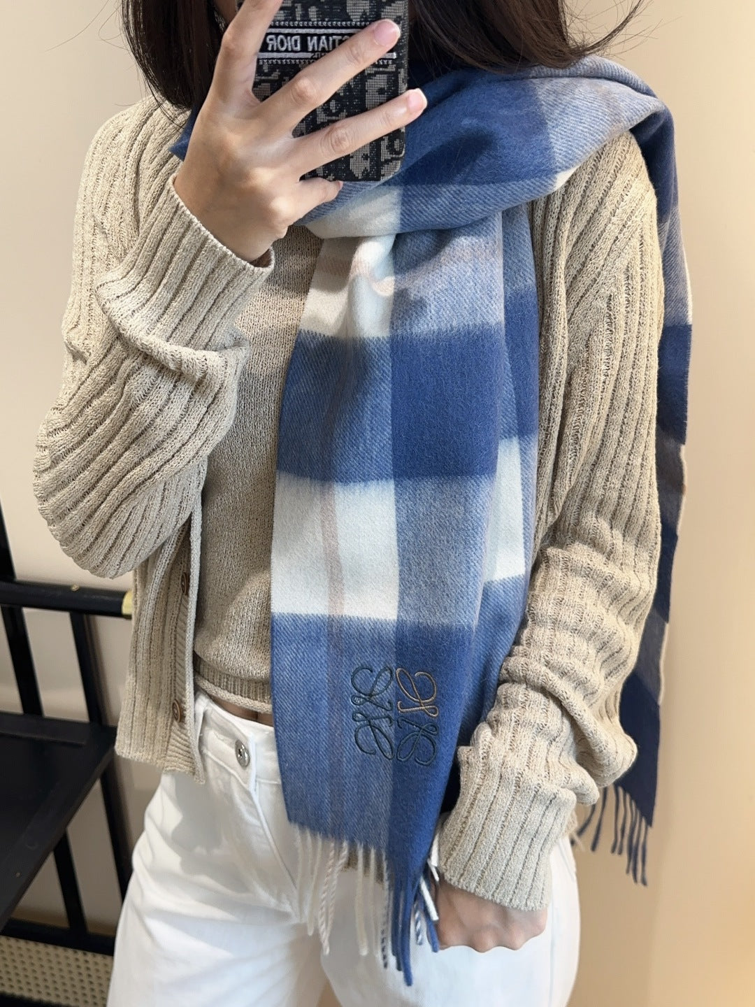 LOEWE 25S SCARF 180 IN CASHMERE 854623