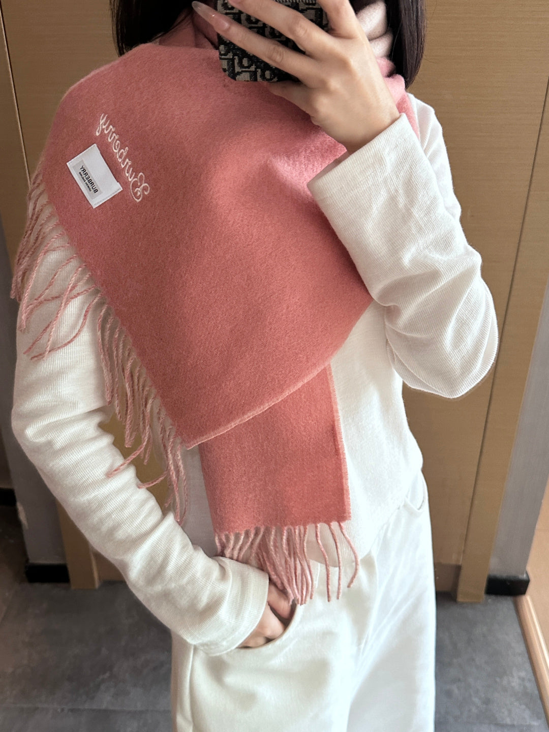 BURBERRY 25S SCARF 180 CM IN CASHMERE 935735