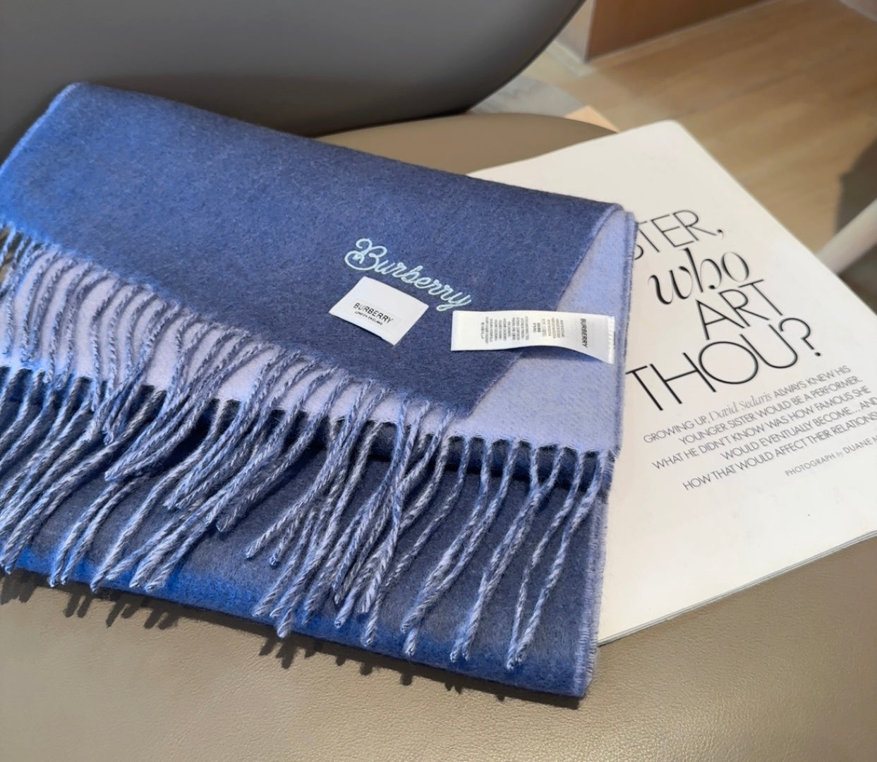 BURBERRY 25S SCARF 180 CM IN CASHMERE 935736