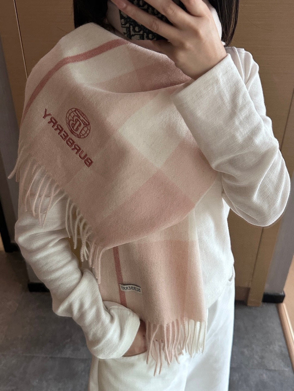 BURBERRY 25S SCARF 180 CM IN CASHMERE 935744