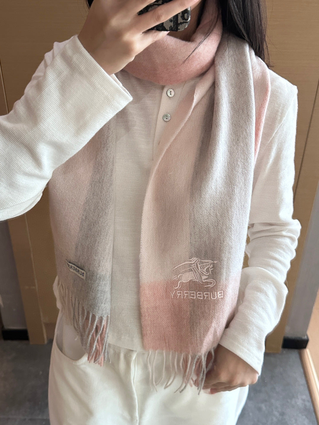 BURBERRY 25S SCARF 180 CM IN CASHMERE 938042