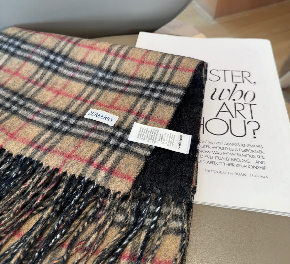 BURBERRY 25S SCARF 180 CM IN CASHMERE 938045