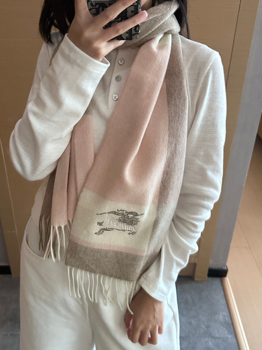BURBERRY 25S SCARF 180 CM IN CASHMERE 938052