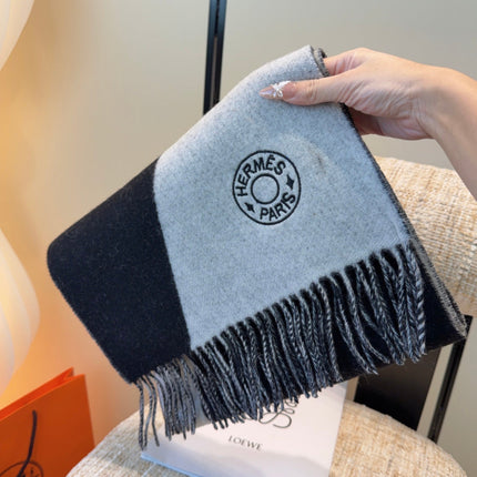 HERMES 25S SCARF 190 IN CASHMERE 989786