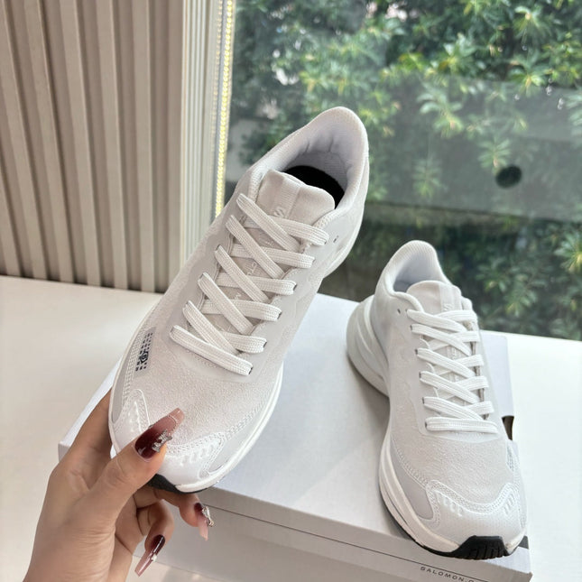 ALO 25S SALOMON SPECTUR SNEAKER IN WHITE FABRIC
