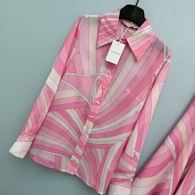 ZIMMERMANN 26S SHIRT AND SKIRT SET STYLE 115