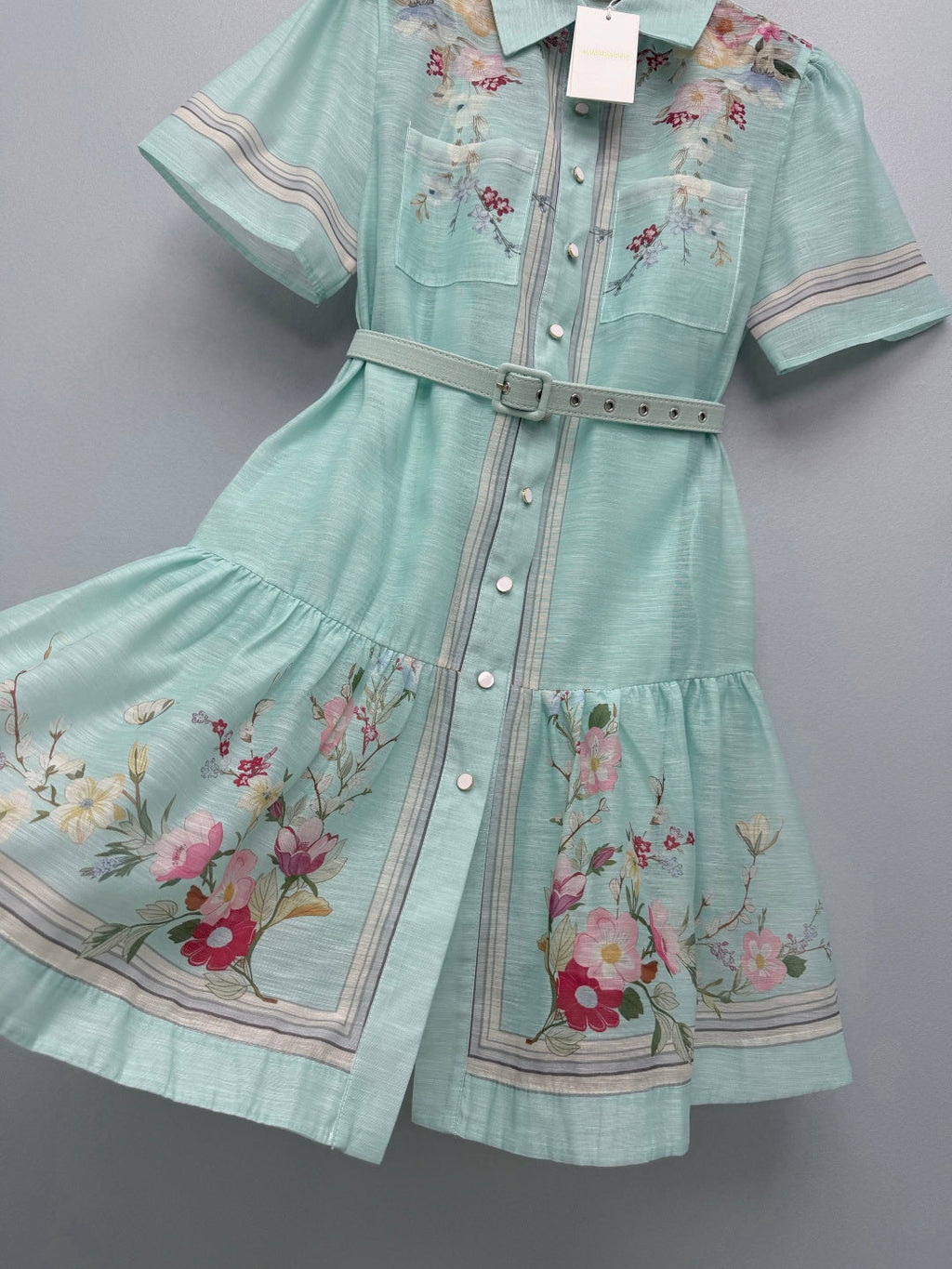 ZIMMERMANN 26S SHORT-SLEEVE SHIRT DRESS STYLE 107