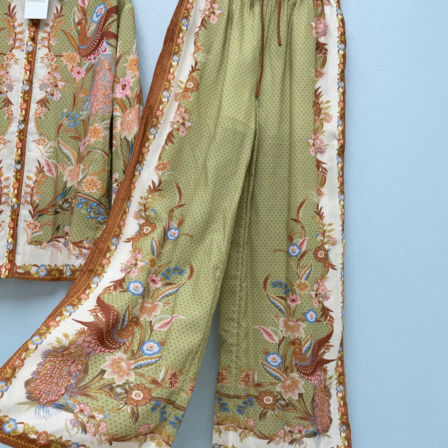 ZIMMERMANN 26S SHIRT AND STRAIGHT-LEG PANTS SET STYLE 78