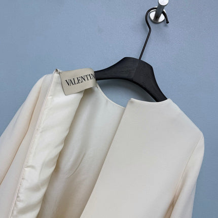 VALENTINO 26S PLEATED SLEEVE DRESS 133
