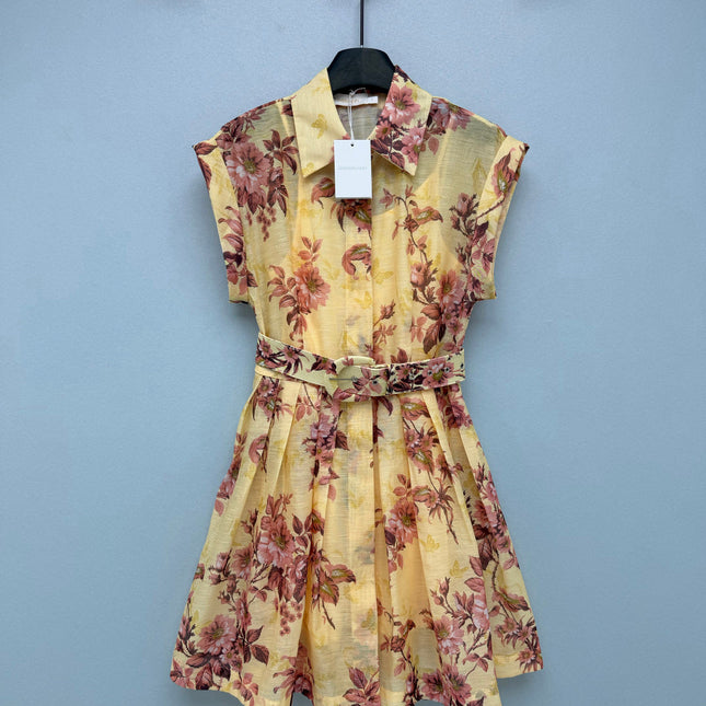 ZIMMERMANN 26S SLEEVELESS DRESS WITH BELT STYLE 29
