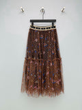 LV 26S PATTERNED CHIFFON SKIRT STYLE 171