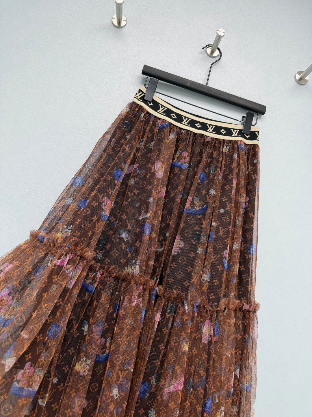LV 26S PATTERNED CHIFFON SKIRT STYLE 171