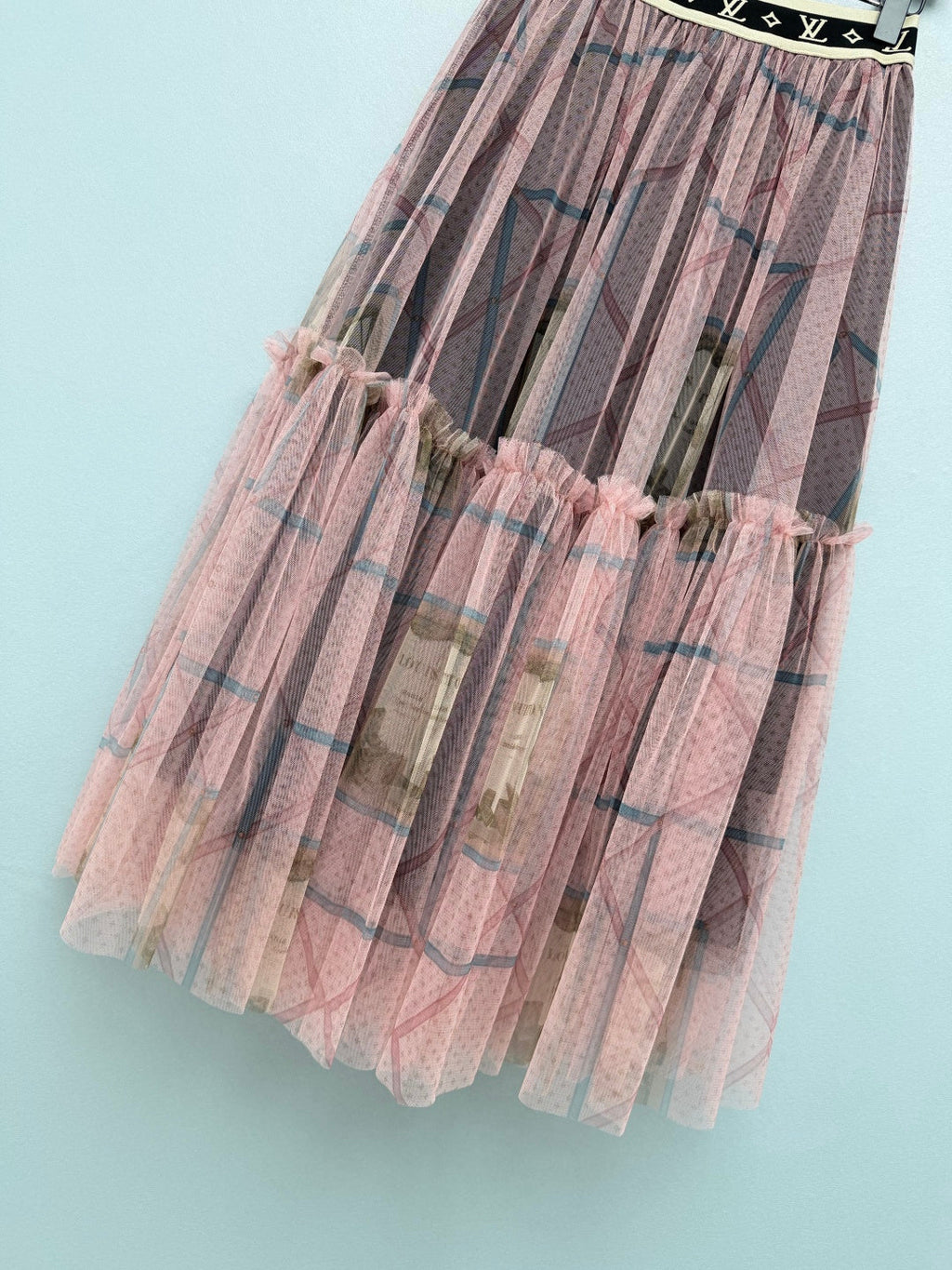 LV 26S PATTERNED CHIFFON SKIRT STYLE 169